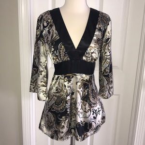 Kimono or Tunic printed top